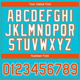 Custom Lakes Blue Orange-White 3D Pattern Design Gradient Style Twinkle Star Performance T-Shirt