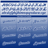 Custom White Royal 3D Pattern Design Gradient Style Twinkle Star Performance T-Shirt