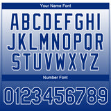 Custom White Royal 3D Pattern Design Gradient Style Twinkle Star Performance T-Shirt