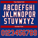 Custom Royal Red-White 3D Pattern Design Gradient Style Twinkle Star Performance T-Shirt