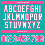 Custom Aqua Pink-White 3D Pattern Design Gradient Style Twinkle Star Performance T-Shirt