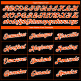 Custom Black Orange-White 3D Pattern Design Gradient Style Twinkle Star Performance T-Shirt