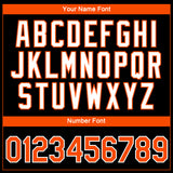 Custom Black Orange-White 3D Pattern Design Gradient Style Twinkle Star Performance T-Shirt