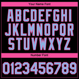 Custom Black Light Blue-Pink 3D Pattern Design Gradient Style Twinkle Star Performance T-Shirt