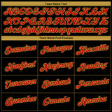 Custom Black Red-Old Gold 3D Pattern Design Gradient Style Twinkle Star Performance T-Shirt