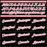 Custom Black Medium Pink-White 3D Pattern Design Gradient Style Twinkle Star Performance T-Shirt