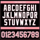 Custom Black Medium Pink-White 3D Pattern Design Gradient Style Twinkle Star Performance T-Shirt