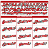 Custom White Red-Black 3D Pattern Design Gradient Style Twinkle Star Performance T-Shirt