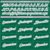 Custom Kelly Green Gray-White 3D Pattern Design Gradient Style Twinkle Star Performance T-Shirt