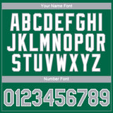 Custom Kelly Green Gray-White 3D Pattern Design Gradient Style Twinkle Star Performance T-Shirt