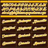 Custom Brown Gold-White 3D Pattern Design Gradient Style Twinkle Star Performance T-Shirt