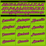 Custom Neon Green Pink-Black 3D Pattern Design Gradient Style Twinkle Star Performance T-Shirt