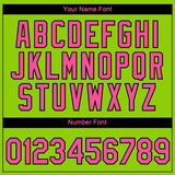 Custom Neon Green Pink-Black 3D Pattern Design Gradient Style Twinkle Star Performance T-Shirt