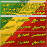 Custom Green Yellow-Red 3D Pattern Design Africa Spain Sportswear Performance T-Shirt