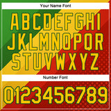 Custom Green Yellow-Red 3D Pattern Design Africa Spain Sportswear Performance T-Shirt