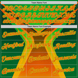 Custom Green Orange-Neon Green 3D Pattern Design Africa Neon Sportswear Performance T-Shirt