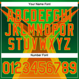 Custom Green Orange-Neon Green 3D Pattern Design Africa Neon Sportswear Performance T-Shirt