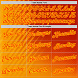 Custom Red Orange-Yellow 3D Pattern Design Spain Sportswear Performance T-Shirt