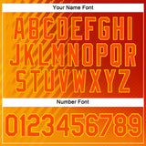 Custom Red Orange-Yellow 3D Pattern Design Spain Sportswear Performance T-Shirt