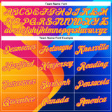 Custom Deep Pink Yellow-Blue 3D Pattern Design Neon Chromatic Sportswear Performance T-Shirt