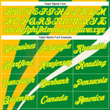 Custom Green Light Yellow Aurora Green-Yellow 3D Pattern Design Brazil Sportswear Performance T-Shirt