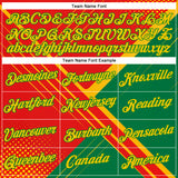 Custom Red Yellow-Grass Green 3D Pattern Design Mexico Brazil Sport Wear Performance T-Shirt