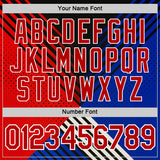 Custom Black Red Blue-White 3D Pattern Design USA Inspired America Sportswear Performance T-Shirt