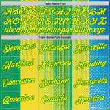 Custom Yellow Light Yellow-Grass Green 3D Pattern Design Brazil Africa Sportswear Performance T-Shirt