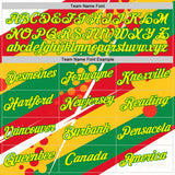 Custom Yellow Light Yellow Red-Grass Green 3D Pattern Design Africa Sportswear Performance T-Shirt