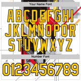 Custom White Yellow Red Black-Gray 3D Pattern Design Germany Geometric Shape Sportswear Performance T-Shirt