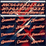 Custom Blue City Cream-Red 3D Pattern Design Germany Sportswear Performance T-Shirt