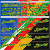 Custom Red Kelly Green Yellow Blue-Black 3D Pattern Design Africa Geometric Shape Sportswear Performance T-Shirt