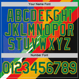 Custom Red Kelly Green Yellow Blue-Black 3D Pattern Design Africa Geometric Shape Sportswear Performance T-Shirt