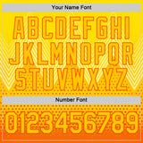 Custom Yellow Orange 3D Pattern Design Spain Sportswear Performance T-Shirt