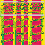 Custom Yellow Kelly Green-Pink 3D Pattern Design Mexico Spain Sport Wear Performance T-Shirt