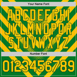 Custom Green Yellow 3D Pattern Design Brazil Africa Sportswear Performance T-Shirt