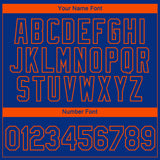 Custom Royal Orange 3D New York City Edition Fade Fashion Performance T-Shirt