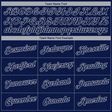 Custom Navy Gray 3D New York City Edition Fade Fashion Performance T-Shirt