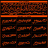 Custom Black Orange 3D Philadelphia City Edition Fade Fashion Performance T-Shirt