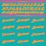 Custom Aqua Yellow-Pink 3D San Diego City Edition Fade Fashion Performance T-Shirt