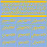 Custom Light Blue Yellow 3D Boston City Edition Fade Fashion Performance T-Shirt