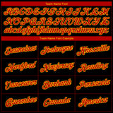 Custom Black Red-Gold 3D Atlanta City Edition Fade Fashion Performance T-Shirt