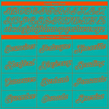 Custom Aqua Orange 3D Miami City Edition Fade Fashion Performance T-Shirt