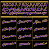 Custom Black Purple-Old Gold 3D Baltimore City Edition Fade Fashion Performance T-Shirt