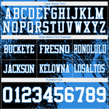 Custom Black White-Powder Blue 3D Pattern Abstract Brush Stroke Authentic Football Jersey