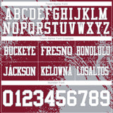 Custom Crimson White-Gray 3D Pattern Abstract Brush Stroke Authentic Football Jersey