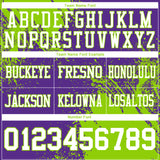 Custom Purple White-Neon Green 3D Pattern Abstract Brush Stroke Authentic Football Jersey