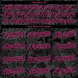 Custom Black Pink 3D Hawaii Tropical Palm Leaves And Animal Leopard Authentic Baseball Jersey