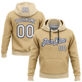 Custom Stitched City Cream White Old Gold-Navy 3D Pattern Design Line Geometric Shape Sports Pullover Sweatshirt Hoodie