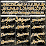 Custom Stitched Black Old Gold-White 3D Pattern Design Golden Subtle Floral Sports Pullover Sweatshirt Hoodie